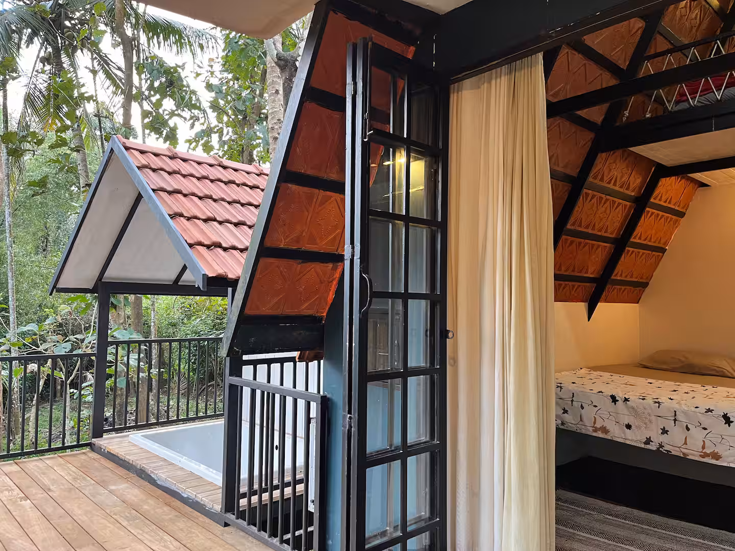 The patio at Riverloft, Kabani Riverside