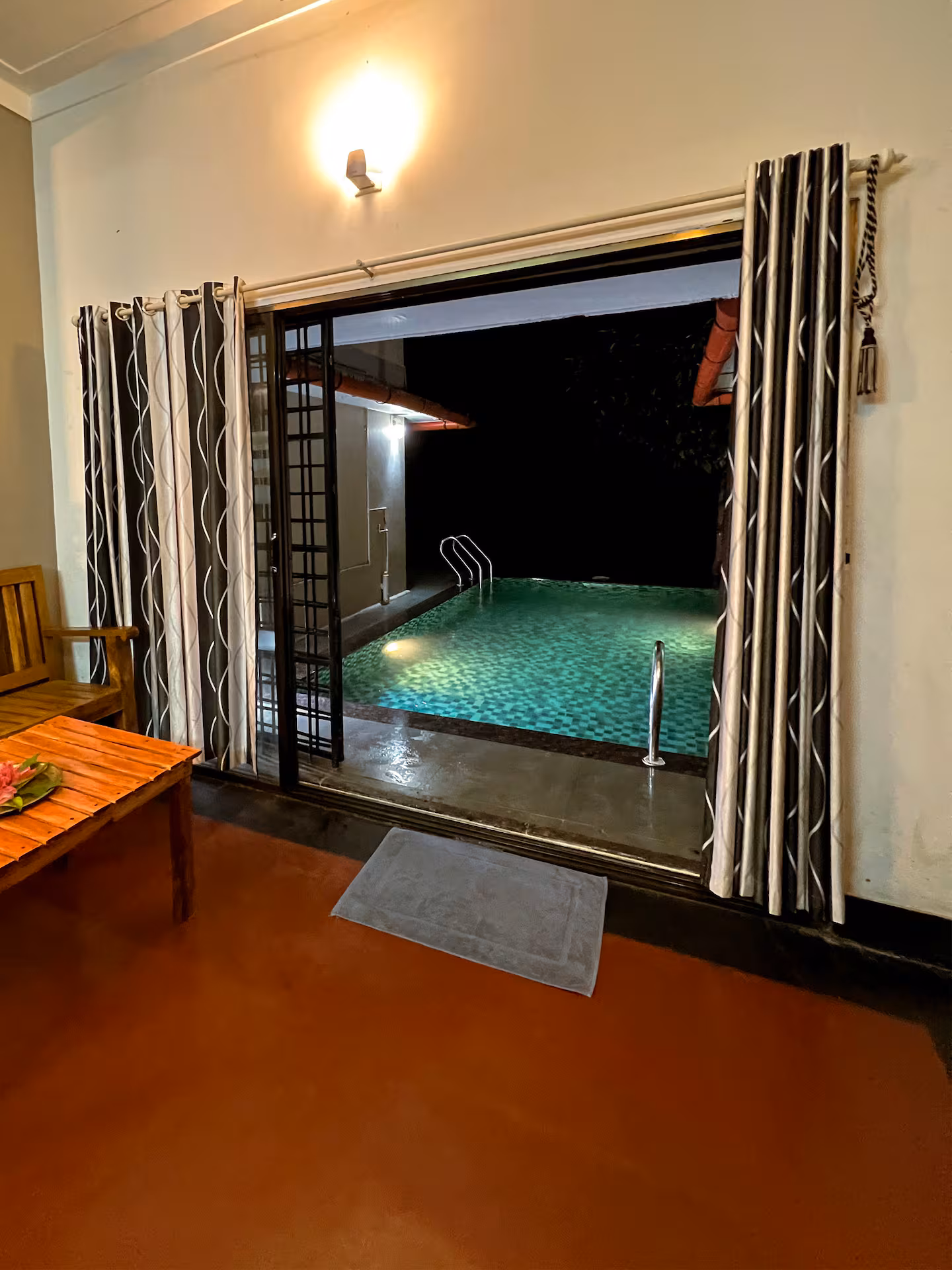 The patio at The Riverside Villa, Kabani Riverside